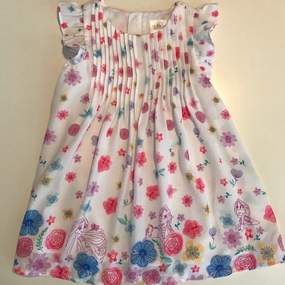 Girls 3T Disney Store Rapunzel floral dress
